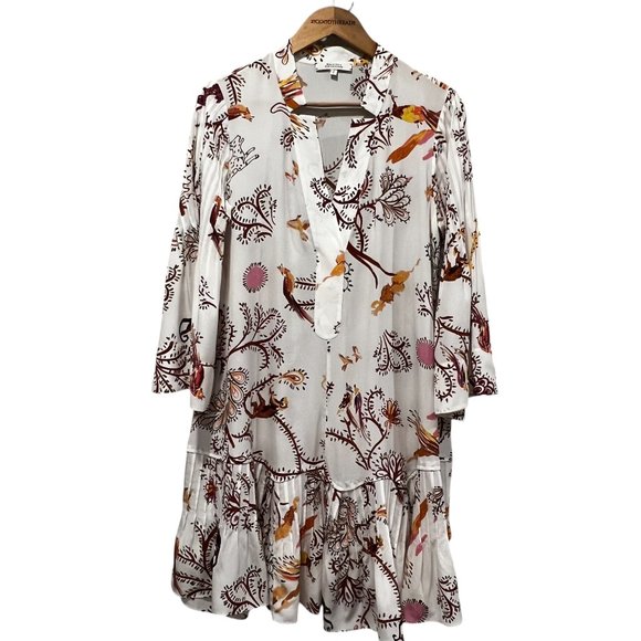 DOROTHEE SCHUMACHER Tree of Life Silk Mini  Dress, S - Picture 12 of 13